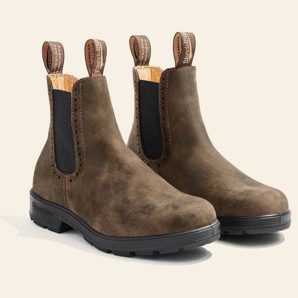 Camel Premium Leather High Top Boots - Image 2