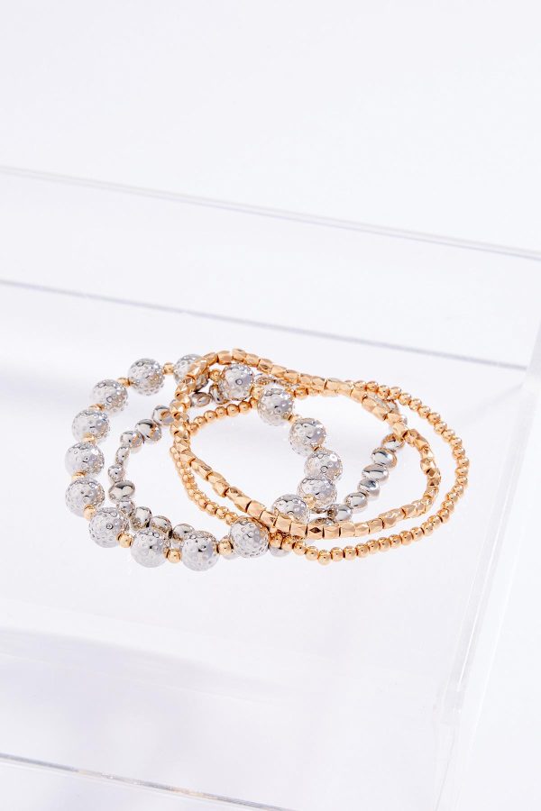 Two-Tone Stretch Bracelet Set