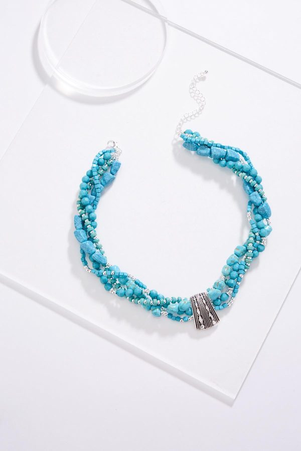 Semi- Precious Western Multi-Strand Necklace