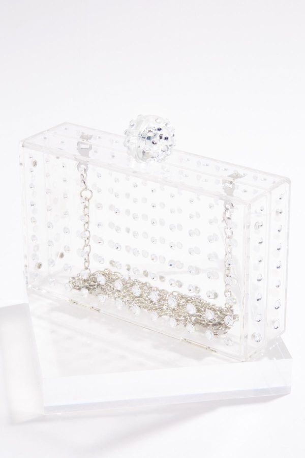 Acrylic Jeweled Box Handbag