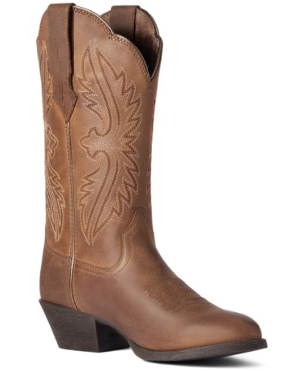 Ariat Women's Rosy Red Heritage R Toe Stretch Fit Full-Grain Western Boot