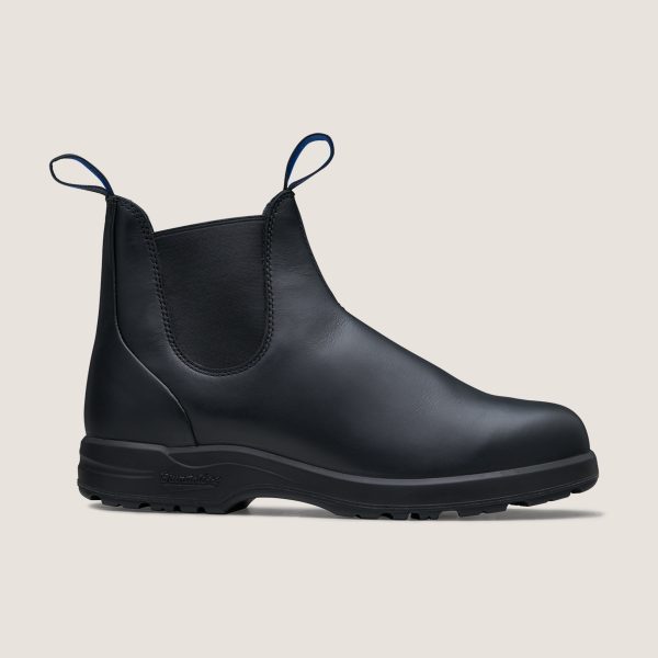 Black Premium Waterproof Leather Chelsea Boots