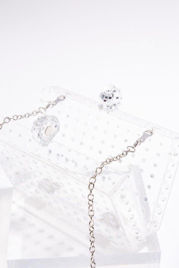 Acrylic Jeweled Box Handbag - Image 5