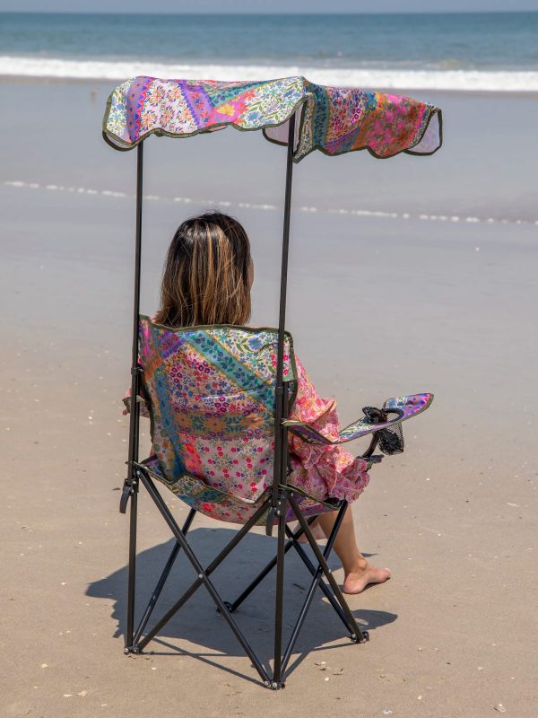 Canopy Camp Chair - Folk Flower Patchwork - Image 4