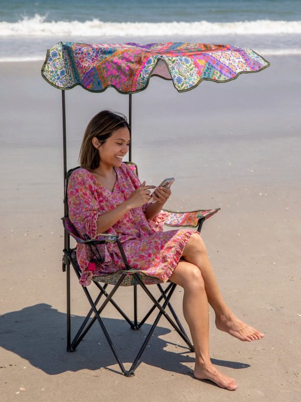 Canopy Camp Chair - Folk Flower Patchwork - Image 3