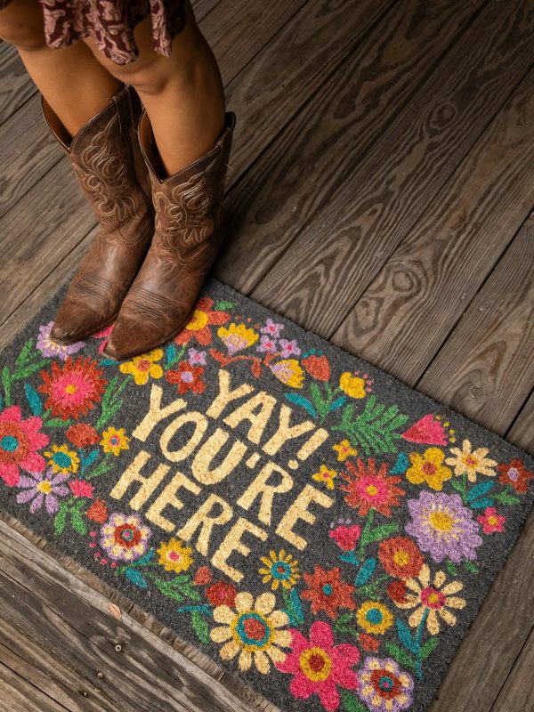 Bungalow Doormat - Yay You're Here