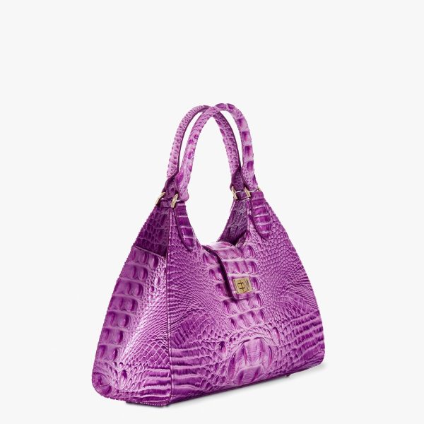 Adrian Leather Satchel | Lilac Essence - Image 5