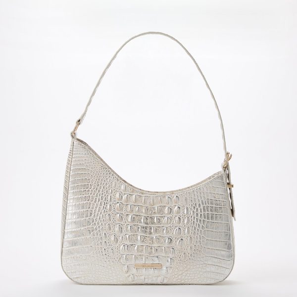 Abbott Leather Shoulder Bag | Ivory Dream