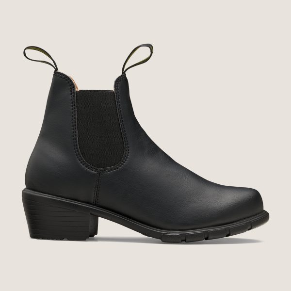 Black Vegan Heeled Boots